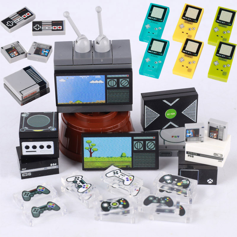 Gaming Console Lego - DIY City Classic TV Building Block