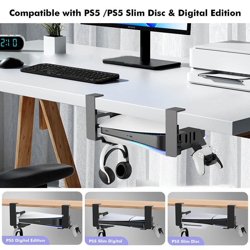 Sony Console Ps5 Slim - Under Table Hanging Holder For PS5
