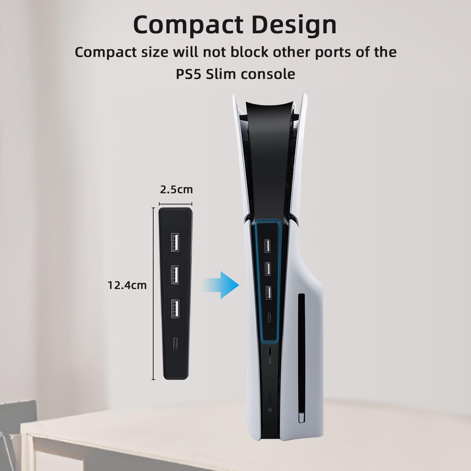4 Ports USB Hub for PS5 Slim D - Sony Console Ps5 Slim 评论和价格